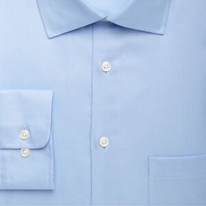 New Without Tags PRONTO UOMO  blue executive fit dress shirt Size: neck 17 1/2
